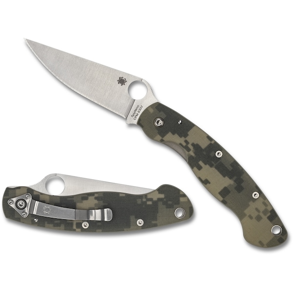 Spyderco 2024 Spyderco Military Model G-10 Camo Plain SPY-C36GPCMO - main
